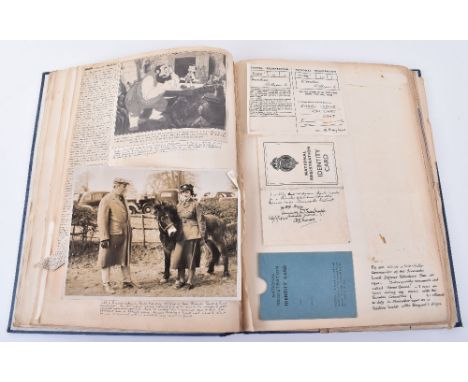 Scrap Album World War Two Compiled by W.C.Crocker MC, who was appointed by  Winston Churchill in 1940 as part of a three man 