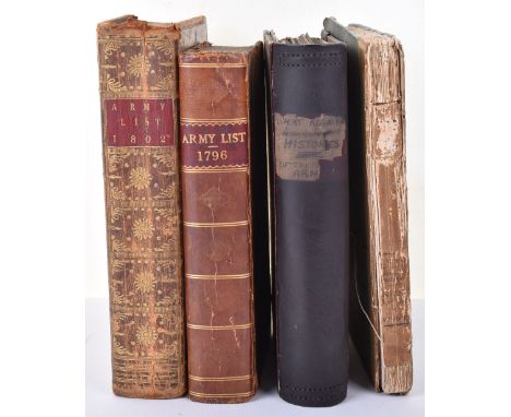 "A List of the Officers of the Army.1796, leather, similar for 1802, Memoirs of Prince Eugene of Savoy, 1811, disbound, Short
