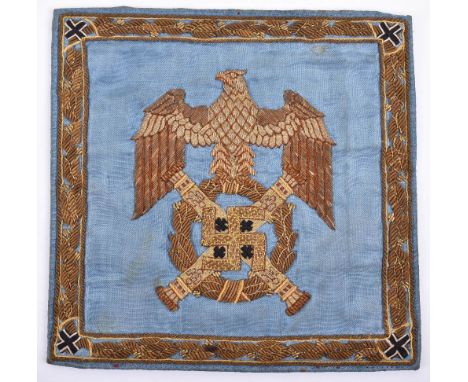 Hermann Goering Family Archive - Reichsmarschall Hermann Goering Funeral Sash Insignia, fine quality two tone bullion wire em