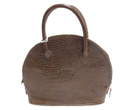 Mulberry - Congo leather handbag, in brown, 11.5" wide 10" wide 