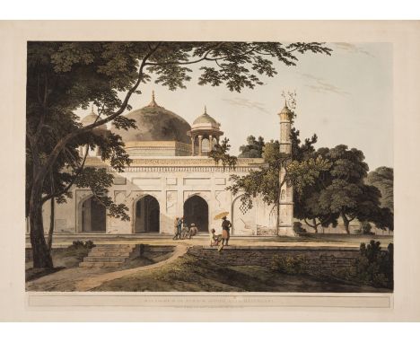 Daniell (Thomas) and William Daniell. Mausoleum of Nawaub Assoph Khan, Rajemahel, from Oriental Scenery, etching and aquatint