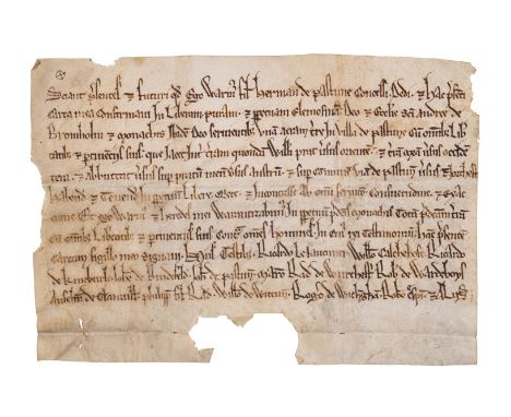 Norfolk, Paston and Bromholm or Bacton.- Charter, grant by Warin son of Herman de Pastune [Paston] to the monks of St Andrew'