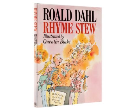 Dahl (Roald) Rhyme Stew, first edition, signed presentation inscription from the author to front free endpaper (inscription o