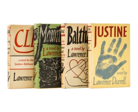 Durrell (Lawrence) [The Alexandria Quartet], 4 vol., comprising Justine, jacket with light sunning to spine, short closed tea