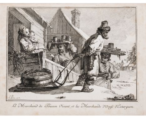 Russia.- Le Prince (Jean-Baptiste) Divers Ajustements et Usages de Russie..., 61 etched plates on 58 sheets incorporating var