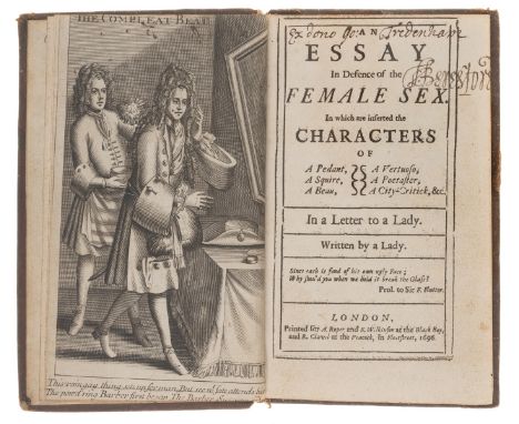 Women's Rights.- [Drake (Judith)] An Essay in Defence of the Female Sex. In which are inserted the Characters of a Pedant, a 