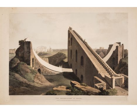 Daniell (Thomas) and William Daniell. The Observatory at Delhi, from Antiquities of India, etching and aquatint with full han