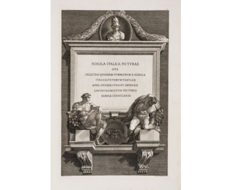 Hamilton (Gavin) Schola Italica Picturae, engraved throughout, pictorial title and 39 plates after Correggio, Michelangelo, T