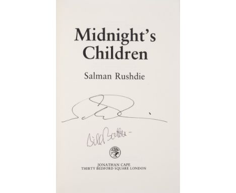 Rushdie (Salman) Midnight's Children, first edition, first issue on American sheets, signed by the author and by jacket artis