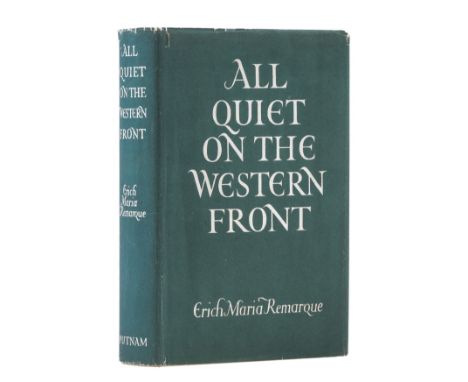 Remarque (Erich Maria) All Quiet on the Western Front, first English edition, publisher's printed promotional flyer with Firs