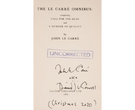 Le Carré (John) The Le Carré Omnibus, uncorrected proof copy double-signed by the author "John le Carré a.k.a. David Cornwell