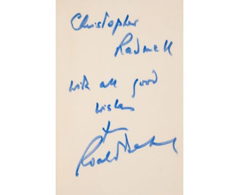 Dahl (Roald) Kiss Kiss, first edition, signed presentation inscription from the author to endpaper, original cloth, light sun