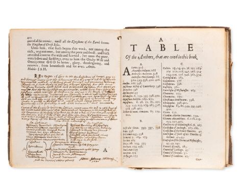 Quakers.- John Whiting's copy.- Barclay (Robert) An apology for the true Christian divinity, as the same is held forth and pr