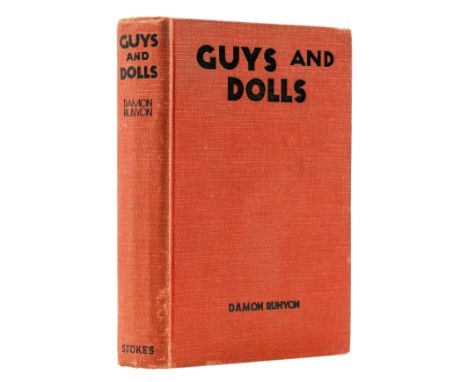 Runyon (Damon) Guys and Dolls, first edition, slight marginal creasing to fore-margin of a few pp., ink ownership inscription