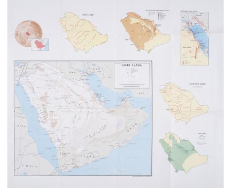 Middle East.- Defence Mapping Agency Topographic Center.- Collection of six maps of the Middle East, including individual map