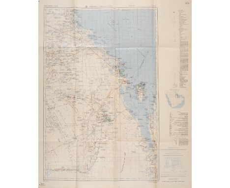  Middle East.- United States Army (Army Map Service) Collection of six maps of the Arabian Peninsula, colour printed maps, ea