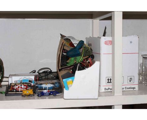 Model railway accessories, Scalextric cars, etc