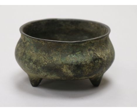 A Chinese bronze censer