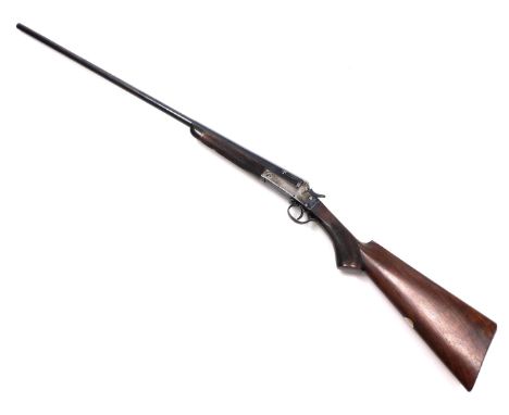 A Charles Boswell .410 single barrel shotgun, overall length 109cm, barrel length 69cm.  NB. A current valid Shotgun Certific