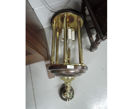 A modern ceiling light fitting