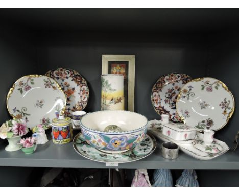 A selection of vintage ceramics including Royal Doulton and Poole