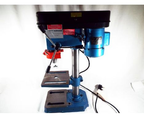 A Clarke Metalworker 5-speed bench drill model CDP5DD, nominal use with operating instructions