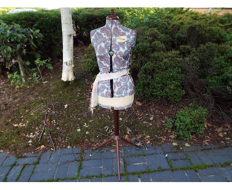 An adjustable dressmaker's / tailor's mannequin by Formella of Kent