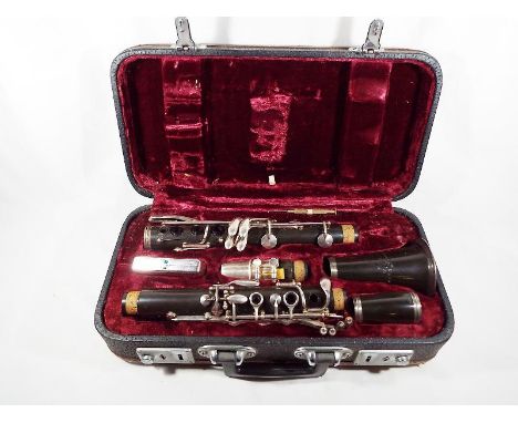 A vintage Lark clarinet, in hard case