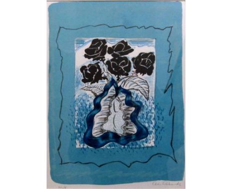 CERI RICHARDS R.A. [1903-71]. Information Report XV1, 1971. lithograph, edition of 100 [proof]. 44 x 31 cm [overall including