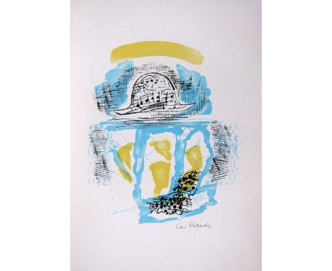CERI RICHARDS R.A. [1903-71]. Improvisation no.9 - Upon the Dawn, 1971. lithograph, edition of 100 [proof]. 44 x 31 cm [overa