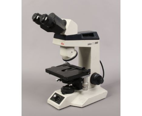A Leica 2000 ATC 230 volt microscope manufactured in America.