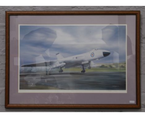 After S. R. Pepper Skybolt a signed limited edition framed print of Vulcan Bomber MKII at Woodford during Skybolt Missile Tri