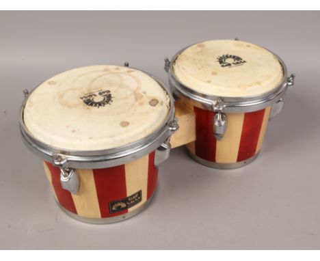 A pair of club salsa bongo drums.