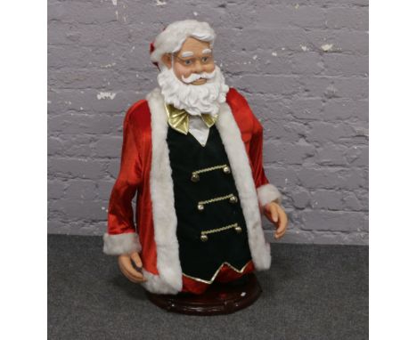 A shop display Santa Claus statue automaton with singing and dancing mechanism.Condition report intended as a guide only.Tran