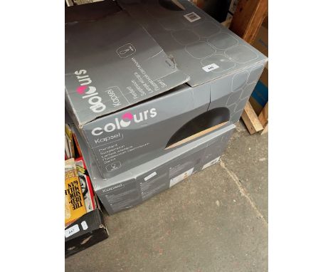 A pair of Colours Kapsel pendant light fittings, appear boxed and unused. 