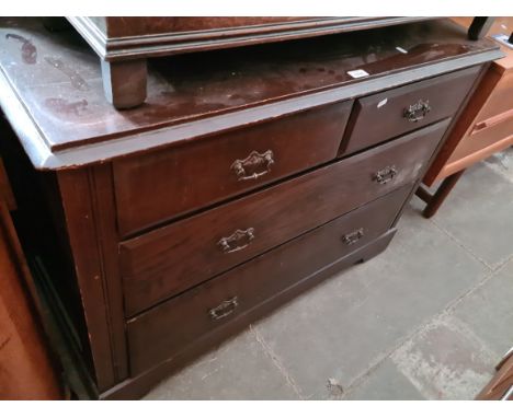 An Edwardian dressing table, width 107cm. 