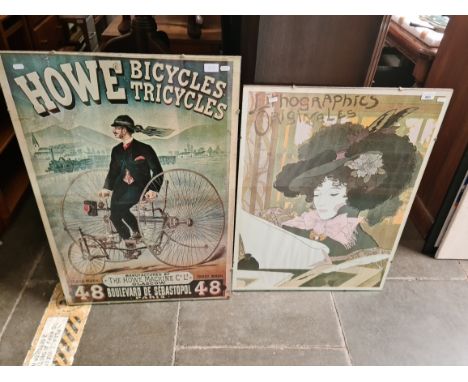 2 vintage advertising posters. 