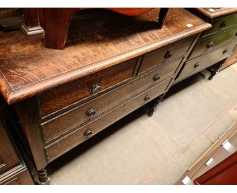 A 1920s oak dressing table. 