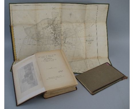 After C B Baker Surveyor, A Folding Plan of Hedon 1838, linen backed with board covers (front board detached) 44cm x 48.5cm a