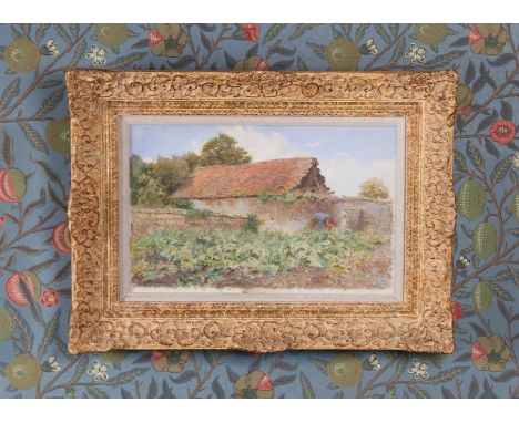 Arthur Hopkins (British, 1848-1930)"The Cabbage Patch"signed (lower left), watercolour28 x 44cm (11in x 17.5in)Provenance: Th