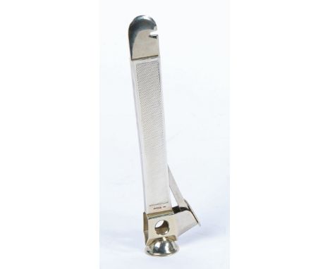 A large Silver cigar cutter, c.1940/45, maker M Wachenheimer &amp; Co Ltd, stamped 925, 15cm long, total weight 95g.  CR * Go