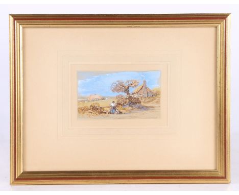 Myles Birket Foster RWS (British,1825-1899)"The Country Lane"pencil and watercolour7 x 12cm (2.75in x 4.75in)Provenance: The 