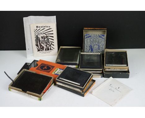 Klaus Wrage (1891-1984, German Illustrator) Large Collection of Original Print Slides and Plates and a Book with illustration
