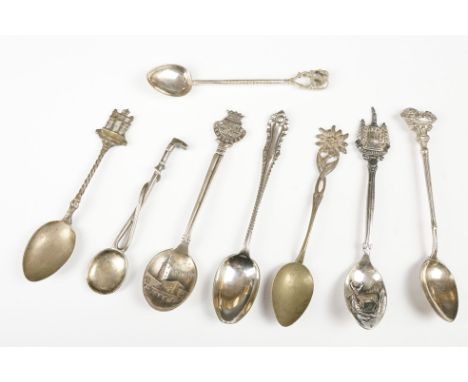 Eight Collectors Spoons including Silver 