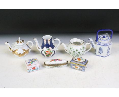 A large collection of Del Prado ceramic trinket boxes. 