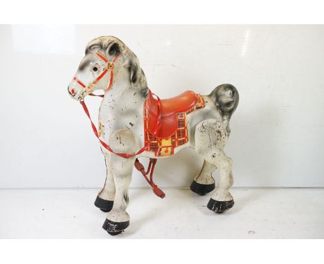 A vintage metal MOBO ride on hobby horse. 