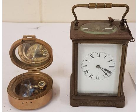 Brass Time Clock presented to Captain R. H. Boyle by the members of the Sergent's Mess 16th QL on his Retirement on 25th Marc