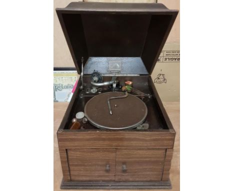 HMV Table Top Gramophone 