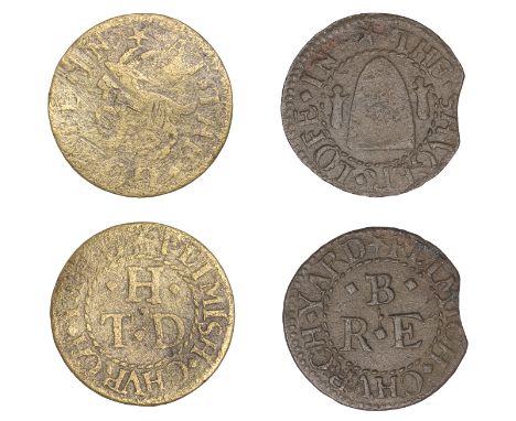 Duplicates: Flemish Churchyard [beneath St Katharine’s Docks], R.E.B. the shvger lofe, Farthing, 0.94g/6h (N 8223; D 1105A); 