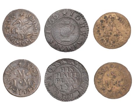 Ratcliff Cross, John March, Farthing, 1.12g/6h (N 8368; BW. 2330); H.K.S. the 3 flower de l[–]s, Farthing, 0.97g/6h (N –; D –